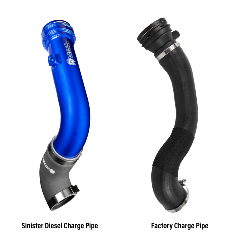 Image 3: Sinister Diesel Cold Side Charge Pipe for 2011-2016 Ford Powerstroke 6.7L